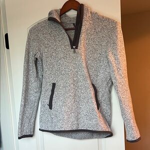 Gray Quarter-Zip Pullover